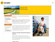 Tablet Screenshot of explorer-insurance.com